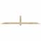 Ekena Millwork Eugene Rough Sawn Timber Gable Bracket, Douglas Fir, 96"W x 20"H x 2"D x 4"F, 5/12 Pitch GBW096X20X0204EUG00RDF - alternate 1